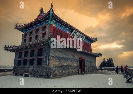 Le Hebei qinhuangdao shanhaiguan jour première passe Banque D'Images