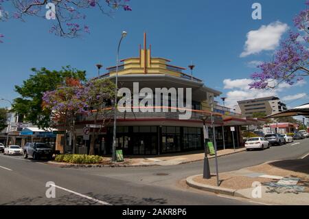 Brisbane, Queensland, Australie - 29 octobre 2019 : Photo d'un beau bâtiment Art déco dans le quartier de Stones Corner à Brisbane, Austr Banque D'Images