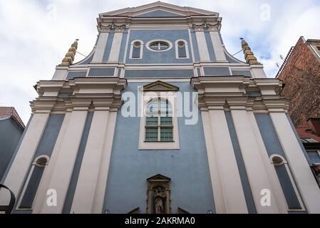 L'église baroque de Saint Antoine de Padoue sur la rue Saint Antoine sur la vieille ville de Wroclaw en Silésie région de Pologne Banque D'Images