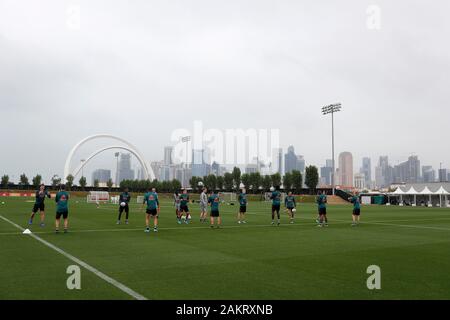 Doha, Qatar. 10 janvier, 2020. DOHA, 10-01-2020, aspirent Park, saison 2019/2020, Trainingscamp, Sommaire Crédit : Pro Shots/Alamy Live News Banque D'Images