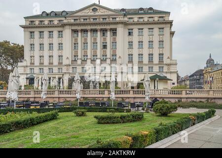 Zagreb - Vue de l'Hôtel Esplanade Zagreb, l'hôtel a été le centre de Zagreb la vie sociale, en particulier dans les années 20, Zagreb, Croatie, Zagreb, 18.10.2018 Banque D'Images