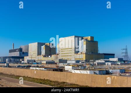 DUNGENESS, Kent, UK - 15FEB2019 : un dormeur Power Station est aujourd'hui désaffecté, ayant été en production de 1965 à 2006. Banque D'Images