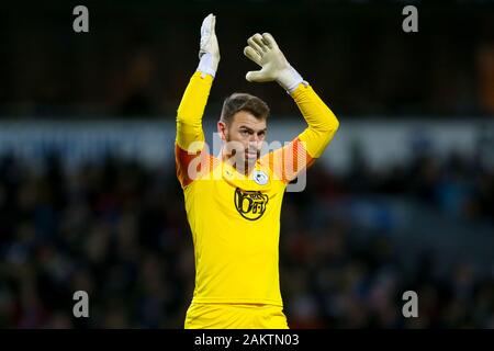 Gardien de Wigan Athletic Jamie Jones Banque D'Images