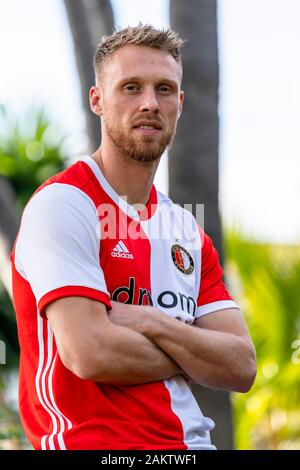 MARBELLA, 10-01-2020, football, , de l'Eredivisie néerlandaise, saison 2019-2020, Feyenoord player Nicolai Jorgensen, Feyenoord appuyez sur instant Marbella Banque D'Images