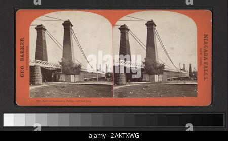 Pont suspendu de fer, 800 pieds de long # 585, Squaw et pappoose... a été exposée en 400 ans de portraits des Amérindiens : Impressions & photographies provenant des collections de la Bibliothèque publique de New York, octobre 1992 - janvier 1993. Comprend une vue avec une lecture de l'étiquette du cabinet stéréoscopique de F.L. Spangler, série 1, n° 88, sous réserve de Niagara. Robert Dennis Collection de vues stéréoscopiques. Certaines vues anciennement administré par Isaac Myer, elles sont numérotées : 1, 2, 7, 10, 16, 18, 26, 28, 32, 40, 51, 59, 60, 68, 77, 88-90,97, 99, 103, 106, 108, 111, 118, 132, 138, 144, 149, 159, 207, 208, 210 222, 223, 249- Banque D'Images