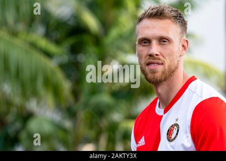 MARBELLA, 10-01-2020, football, , de l'Eredivisie néerlandaise, saison 2019-2020, Feyenoord player Nicolai Jorgensen, Feyenoord appuyez sur instant Marbella Banque D'Images