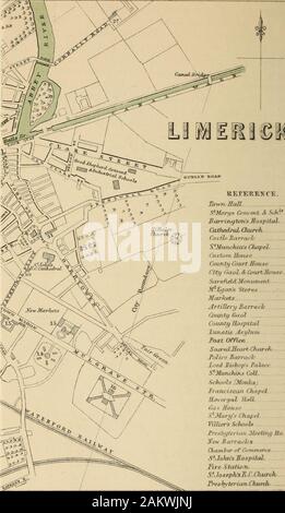 Guide de Galway, le Connemara et l'ouest de l'irlande . eamfactories, etc. La fabrication de la dentelle pour qu'il a utilisé pour être famoushas été relancé après une période de dépression. La société ShannonFisheries propre la pêche au saumon, andthere important a pratiquement pas de rod-pêche pour des étrangers. En tant que shippingport la ville au quatrième rang dans l'Irlande. C'est une ville de garnison, andlast mais pas moins sa réputation de jolies filles est amplement démontré par des faits de démon. En adoptant l'éclairage électrique, et dans ses écoles, son finetechnical bibliothèque publique Carnegie gratuitement et musée,les autorités montrent des signes de soins pour la citoyenneté Banque D'Images