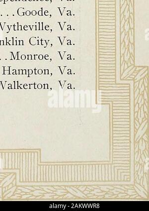 X-ray . y F. White New Market, Va. Sergeant (première classe) William B. Trower Eastville, Virginie Sergent quartier-maître et W. Nelson Mercer Richmond, Virginie Sergent James B. Anderson Roseland, Va. Premier Caporal Eugene P. Cox Ward, Va. Second Caporal James W. Hannabass Kennett, Va.' Edwin M. Corns Gate City, en Virginie le Soldat Paul Davis Roanoke, Virginie Priavte Elmore S. Deane Fletchers, Va.' Grover B. Gill Avalon, Va. Soldat John H. Hoskins Dennisville, Virginie Le Soldat James L. Hamner Amelia, Virginie, John E. Hamner Amelia, Va, Carroll H. , Iden Bluemont, Va, Earl G. Johnson N Banque D'Images