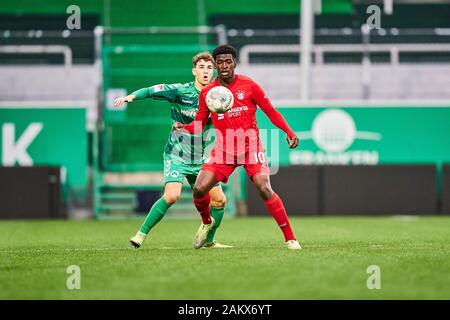 Fürth, Allemagne. 10 janvier, 2020. Jeu d'essai-mer : Greuther Fürth vs FC Bayern Amateure de Fürth, Allemagne. Wiredt # 10. Peter Kotzur/Alamy Live News Banque D'Images