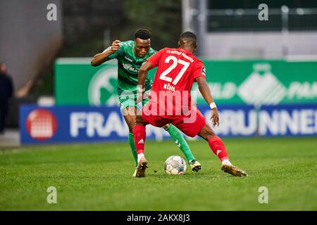 Fürth, Allemagne. 10 janvier, 2020. Jeu d'essai-mer : Greuther Fürth vs FC Bayern Amateure de Fürth, Allemagne. Abiama vs Köhn # 27. Peter Kotzur/Alamy Live News Banque D'Images