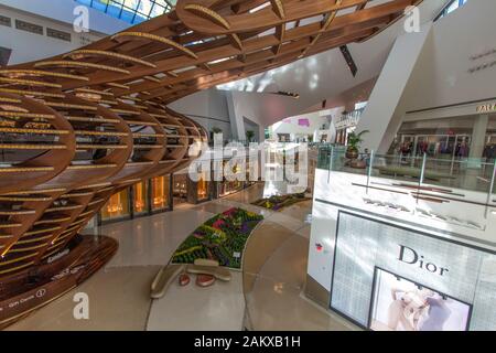 Las Vegas, Nevada, USA - 6 mai 2019 : Vue de dessus de la Cabane à la boutique de cristaux dans la zone de centre-ville de Las Vegas. Banque D'Images