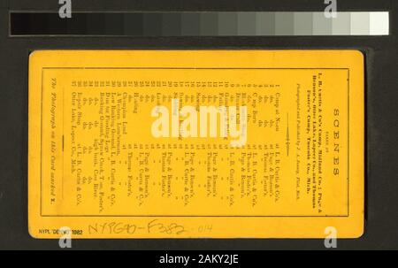 Le dérapage à Thomas Foster est photographié et publié par J. A. Jenney. ; le dérapage à Thomas Foster's. Banque D'Images