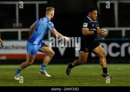 Newcastle, Royaume-Uni. 28 Dec, 2019. NEWCASTLE Upon Tyne, Angleterre - 10 janvier Sinoti Sinoti de Newcastle Falcons en action pendant la Greene King IPA match de championnat entre Newcastle Falcons et Doncaster Knights à Kingston Park, Newcastle Le vendredi 10 janvier 2020. (Crédit : Chris Lishman | MI News) Credit : MI News & Sport /Alamy Live News Banque D'Images