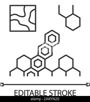 Stratégie de jeu icône linéaire. Loisirs Jeux vidéo. La stratégie en temps réel. RTS. La concurrence en ligne. Carte, plan écran. Fine ligne illustration. Symbole de contour. Illustration de Vecteur