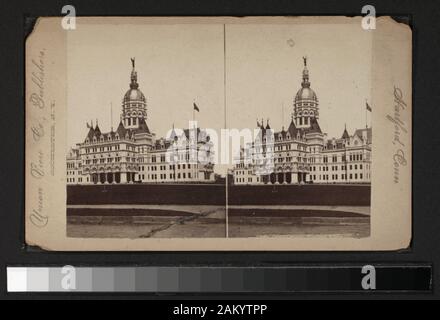 State Capitol, Hartford, Conn., comprend des vues par D. S. Camp, S. C. Northrup, Milan P. Warner et d'autres photographes et éditeurs. Robert Dennis Collection de vues stéréoscopiques. Titre conçu par cataloger. Vues d'Hartford, Connecticut : général et comprend une vue sur la rue, y compris une scène de parade ; Compagnie d'assurance des immeubles ; la capitale de l'Etat, y compris une vue sur l'intérieur ; un bâtiment du gouvernement non identifiés ; des foyers y compris ceux de Mark Twain, Mme John Goodwin et un intérieur non identifiés montrant 3 hommes assis dans un salon avec un piano ; l'Atheneum ; Trinity College, l'église de la Banque D'Images