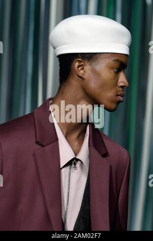 Milan, Italie. 10 janvier, 2020. Milan Fashion week, Les Hommes Automne Hiver. 2020 2021 Milan, mode masculine Automne Hiver 2020. Ermenegildo Zegna sur la photo : Crédit photo : modèle indépendant Agence/Alamy Live News Banque D'Images