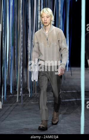 Milan, Italie. 10 janvier, 2020. Milan Fashion week, Les Hommes Automne Hiver. 2020 2021 Milan, mode masculine Automne Hiver 2020. Ermenegildo Zegna sur la photo : Crédit photo : modèle indépendant Agence/Alamy Live News Banque D'Images