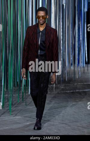 Milan, Italie. 10 janvier, 2020. Milan Fashion week, Les Hommes Automne Hiver. 2020 2021 Milan, mode masculine Automne Hiver 2020. Ermenegildo Zegna sur la photo : Crédit photo : modèle indépendant Agence/Alamy Live News Banque D'Images