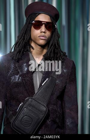 Milan, Italie. 10 janvier, 2020. Milan Fashion week, Les Hommes Automne Hiver. 2020 2021 Milan, mode masculine Automne Hiver 2020. Ermenegildo Zegna sur la photo : Crédit photo : modèle indépendant Agence/Alamy Live News Banque D'Images