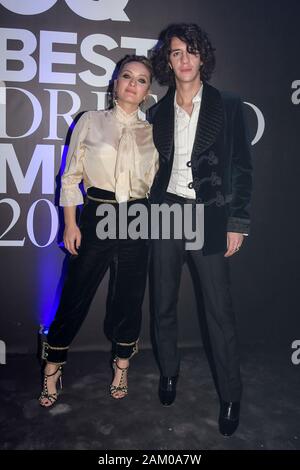 Milan, Italie. 11Th Jan, 2020. Milan Fashion Week printemps été 2020, les femmes. Milan, la mode féminine printemps été 2020. Les arrivées à GQ Best Dressed Men 2020. Crédit photo : : agence photo indépendante/Alamy Live News Banque D'Images