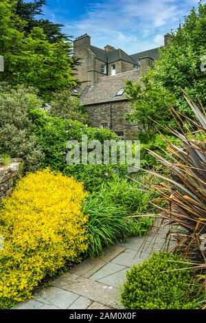 Un petit jardin dans Kikrkwall, Orkney, Scotland, Royaume-Uni, Europe. Banque D'Images