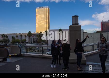 Las VEGAS, États-Unis - 26 NOVEMBRE : hôtel international de la Tour Trump à Las Vegas le 26 novembre 2019 à Las Vegas, États-Unis. Banque D'Images