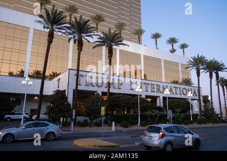 Las VEGAS, États-Unis - 26 NOVEMBRE : hôtel international de la Tour Trump à Las Vegas le 26 novembre 2019 à Las Vegas, États-Unis. Banque D'Images