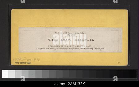 Le pont bow classés sans égard à titre de la série. Comprend dix points de vue colorés à la main. Comprend les points de vue des diverses séries : paysages américains, Central Park, New York), cuisine américaine, vue sur Central Park, New York), Anthony's des vues stéréoscopiques, Central Park, Central Park vue. Robert Dennis Collection de vues stéréoscopiques. Certains points de vue ont un timbre apposé. Titre conçu par cataloger. Elles sont numérotées 2 (6217), 4, 5, 8-10, 18, 28, 251, 560, 562, 563, 567, 1110, 1165-1167, 1883, 3709, 3710, 3713, 3718, 3719, 3723-3725, 4114, 4754, 4759, 4784, 4788, 4791, 4792, 4803, 4804, 5097, 5105, 5348, 53 Banque D'Images