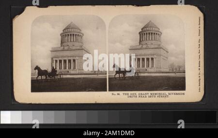 Le Gen Grant Memorial, Riverside près de 125 Rue comprend une vue colorés à la main. Comprend des vues par Alfred S. Campbell, Anthony, Keystone View Company et d'autres photographes et éditeurs. Un avis en demi-teinte a voir du chef Cheyenne Whirlwind au verso. Robert Dennis Collection de vues stéréoscopiques. Titre conçu par cataloger. Avis de parcs et places : Riverside Park et Grant's Tomb, y compris la foule à la dédicace ; Resevoir square (Bryant Park) et le Croton réservoir ; le support musical, Arch, et une statue de Garibaldi à Washington Square ; la piste de course à Jerome's Park, Mic Banque D'Images