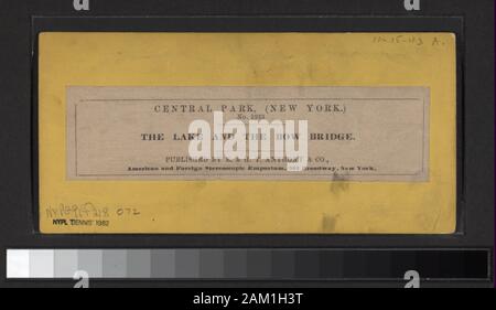 Le lac et le pont bow classés sans égard à titre de la série. Comprend dix points de vue colorés à la main. Comprend les points de vue des diverses séries : paysages américains, Central Park, New York), cuisine américaine, vue sur Central Park, New York), Anthony's des vues stéréoscopiques, Central Park, Central Park vue. Robert Dennis Collection de vues stéréoscopiques. Certains points de vue ont un timbre apposé. Titre conçu par cataloger. Elles sont numérotées 2 (6217), 4, 5, 8-10, 18, 28, 251, 560, 562, 563, 567, 1110, 1165-1167, 1883, 3709, 3710, 3713, 3718, 3719, 3723-3725, 4114, 4754, 4759, 4784, 4788, 4791, 4792, 4803, 4804, 5097, 5 Banque D'Images