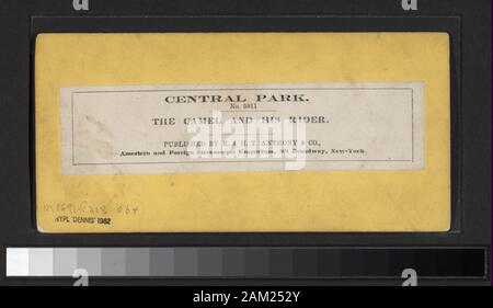 Le chameau et son cavalier classés sans égard à titre de la série. Comprend dix points de vue colorés à la main. Comprend les points de vue des diverses séries : paysages américains, Central Park, New York), cuisine américaine, vue sur Central Park, New York), Anthony's des vues stéréoscopiques, Central Park, Central Park vue. Robert Dennis Collection de vues stéréoscopiques. Certains points de vue ont un timbre apposé. Titre conçu par cataloger. Elles sont numérotées 2 (6217), 4, 5, 8-10, 18, 28, 251, 560, 562, 563, 567, 1110, 1165-1167, 1883, 3709, 3710, 3713, 3718, 3719, 3723-3725, 4114, 4754, 4759, 4784, 4788, 4791, 4792, 4803, 4804, 5097, 5105, Banque D'Images