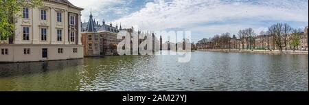 La Haye - Vue Panoramique Sur Le Binnenhof, Pays-Bas, La Haye, 17.04.2018 Banque D'Images