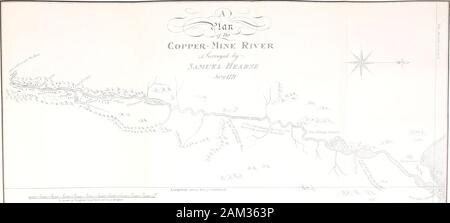 Un voyage du Prince of Wales's fort dans la baie d'Hudson jusqu'à l'océan du nord, dans les années 1769, 1770, 1771, et 1772-- . Banque D'Images