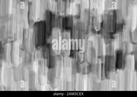 Texture de dessin moderne. Coups de pinceau aléatoires de la peinture en noir et blanc. Motif artistique. Œuvres d'art contemporaines Banque D'Images