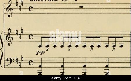 Armide, tragedie lyrique, actes 5 . 10141 H.. 148 Moderato. 69 = J LA HAINE PIANO.. J'HiilMiiiTf ^ u JJ L !&lt;ï ? S 22   mour, sors pour ja   mais, sors dun coeur qui te btètitititiiï Banque D'Images