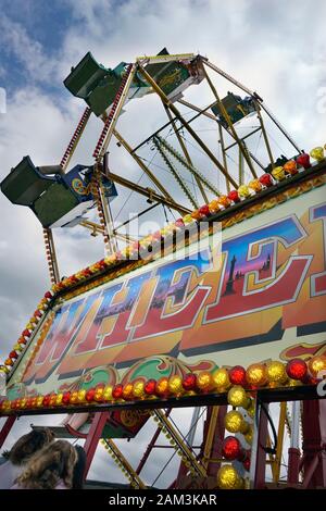 grande roue (roue ferris) à la foire du pays ipsqui suffolk angleterre Banque D'Images