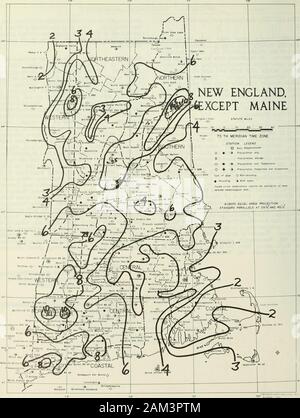 Les données climatologiques, Nouvelle Angleterre . 10,04 pouces. Certaines communautés dans southeasternVermont ont été presque entièrement coupé par roadwashouts. Des dommages sont survenus sur les routes, ponts et ponceaux dans de nombreuses localités dans thisbelt. Même les autoroutes ont été coupées, bywashouts à New Hampshire et Vermont.Beaucoup de rues et les sous-sols ont été inondés andsome familles ont dû être évacuées d'floodedhomes. Les grandes cultures ont été lourdement endommagé certains domaines. L'érosion a pris son numéro sans frais de la couche arable.Certaines localités ont été frappés par le plus grand nombre d'asthree les épisodes de fortes pluies, provoquant des ex-total pour les accumulations successives mon Banque D'Images
