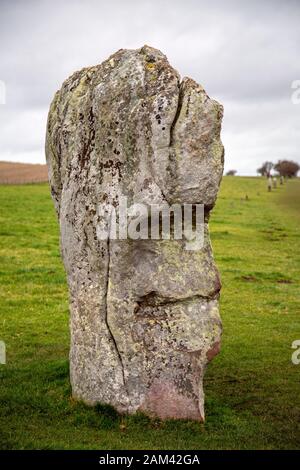 Standing Stone, Avebury. Banque D'Images