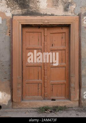 Ancienne porte de ville traditionnelle de vrindavan, Mathura, Uttarpradesh, Inde Banque D'Images
