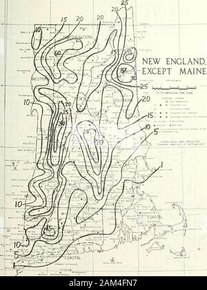 Les données climatologiques, Nouvelle Angleterre . X&gt ; ZONE PROJECTIONSTANDARD ÉGALE ALBERS Eastport parallèles à 29 et 45 de l'Ig  ^^^ L - - LÉGENDE STATION O • 3 seulement des précipitations Les précipitations, O stockage -O- -# - -CK les précipitations et la température -Q- -•- -&lt;p- les précipitations, la température et l'évaporation de l'eau Type de gage O ^^ ; 9 o l'enregistrement Enregistrement 3 Bott) combinaisons types double cercle indiquer la disponibilité des moredetailed leviscd 1 données météorologiques [7-(i7 TOTAL S N O W F A L L (pouces) - novembre 1968 Nouvelle Angleterre,SAUF DANS LE MAINE. Kantuckel WB AP TOTAL DE LA NEIGE (pouces) - Novembre 1968 1 STATUT DU MAINE Banque D'Images