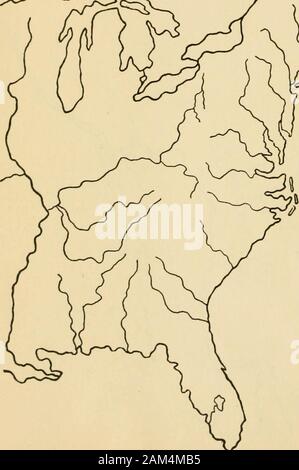 Sujets de cours de l'histoire américaine pour les septième et huitième année . 23 New York. Sur l'autre site dessiner les Adirondacks, les montagnes Catskill.trace les principales rivières de l'état. Avec un crayon de couleur suivre le routeusually pris par les Indiens et les premiers colons d'Albany à Oswego. Thiswas principalement une voie d'eau. Écrire ci-dessous les noms des rivières, lacs, etc., qui ont été une partie de cette route. (Remarque : La Barge Canal suit pratiquement le même identificateur de route.) avec un crayon d'une autre couleur suivre le trajet de Albany intoCanada au moyen du lac Champlain. Notes. h. 4^ Settleme 25 Banque D'Images