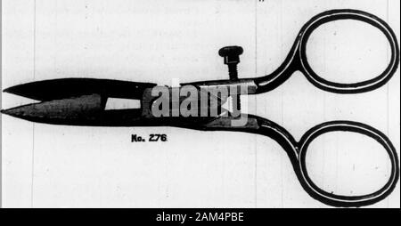 Le presbytérien de la Caroline du Nord . Prix de détail fabricants $1.25, ! C^, le bouton électrique Ciseaux trou. A vis bleu, poli, adjustinen brevet complet poignée biseauté pour ajuster les doigts.. Prix de détail fabricants 1 $ ou, l'-Électrique lame couteau trois congrès - une grande ^nd deux petits couverts bl adesfull gravé et poli, poignée, stag .^ngress pattern. [La trop grande pour la pièce ici.] Ces produits sont certifiés comme étant de meilleure qualité de l'acier et très workmanshipthey mieux tous les fabricants stamp sur eux. J. RHODES BROWN, Président. Banque D'Images