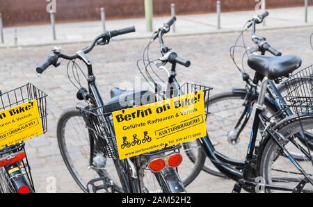 berlin en vélo, visites guidées en vélo Banque D'Images