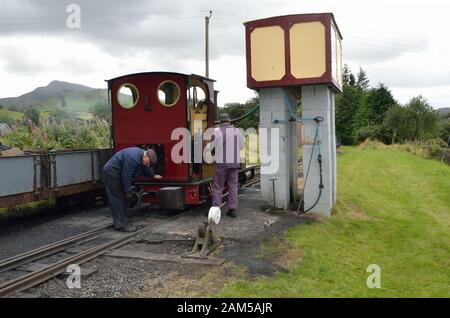 Maid Marian ; Steam Engine ; Bala Lake Railway Wales ; Royaume-Uni ; Europe ; Llyn Tegid ; Petit Chemin De Fer ; Guage Étroit ; Rheilffordd Llyn Tegid ; Banque D'Images