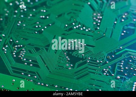 Plaquettes de circuits imprimés et composants radio electronics Banque D'Images