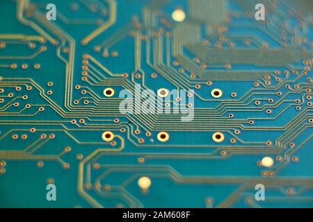 Plaquettes de circuits imprimés et composants radio electronics Banque D'Images