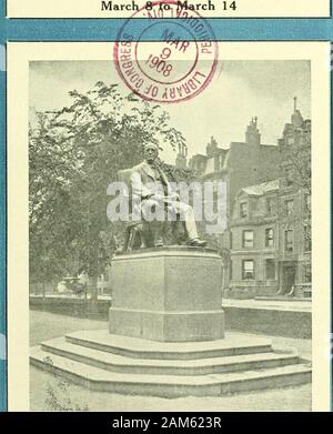 Cette semaine à Boston . Le foyer miroir populaire. Cette WEEKBOSTON EventsWhere DinePoints les semaines à des InterestChurche* Carte de Boston où shople TheatersExhibitionsSports. WILLIAM LLOYD GARRISON MONUMENT Thi INNOVATION PUBLISHING COMPANY 27, RUE DE LA PLAGE Tél. Pyright Oxford 989, iyU7, Sy l'innovation Publishing Co. Édition générale. Arrêter cette douleur Banque D'Images