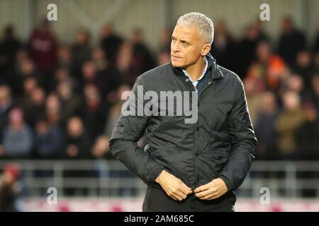 Salford, Royaume-Uni. 11Th Jan, 2020. SALFORD, ANGLETERRE - 11 janvier Northampton Town FC manager Keith Curle durant la Ligue 2 Sky Bet match entre la ville de Salford et Northampton Town à Moor Lane, Salford le samedi 11 janvier 2020. (Crédit : Tim Markland | MI News) Credit : MI News & Sport /Alamy Live News Banque D'Images