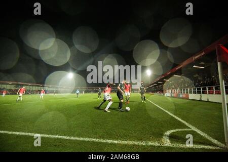 Salford, Royaume-Uni. 11Th Jan, 2020. SALFORD, ANGLETERRE - 11 janvier Vue générale de jouer pendant la ligue 2 Sky Bet match entre la ville de Salford et Northampton Town à Moor Lane, Salford le samedi 11 janvier 2020. (Crédit : Tim Markland | MI News) Credit : MI News & Sport /Alamy Live News Banque D'Images