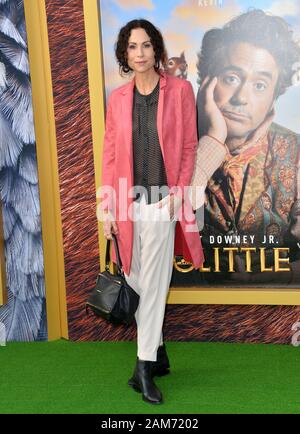 Los Angeles, États-Unis. 11 janvier 2020. LOS ANGELES, ÉTATS-UNIS. 11 janvier 2020: Minnie Driver à la première de 'dolittle' au théâtre Regency Village. Crédit Photo : Paul Smith/Alay Live News Banque D'Images